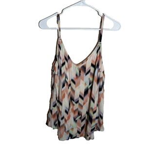 Torrid Tank Top Women's 2 V-Neck Printed Sleeveless Cami Colorful Shirt